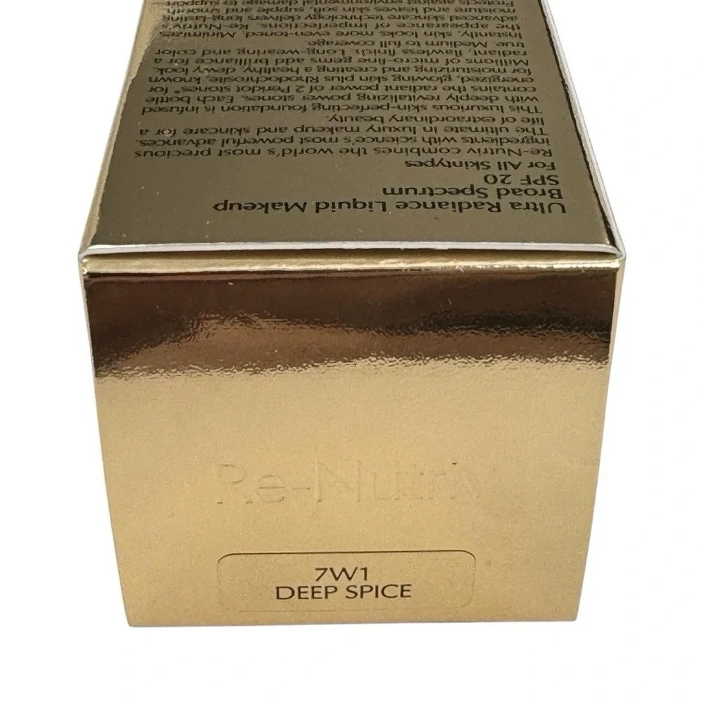 Estee Lauder Foundation Re-Nutriv‎ 7W1 Deep Spice Ultra Radiance Liquid Makeup